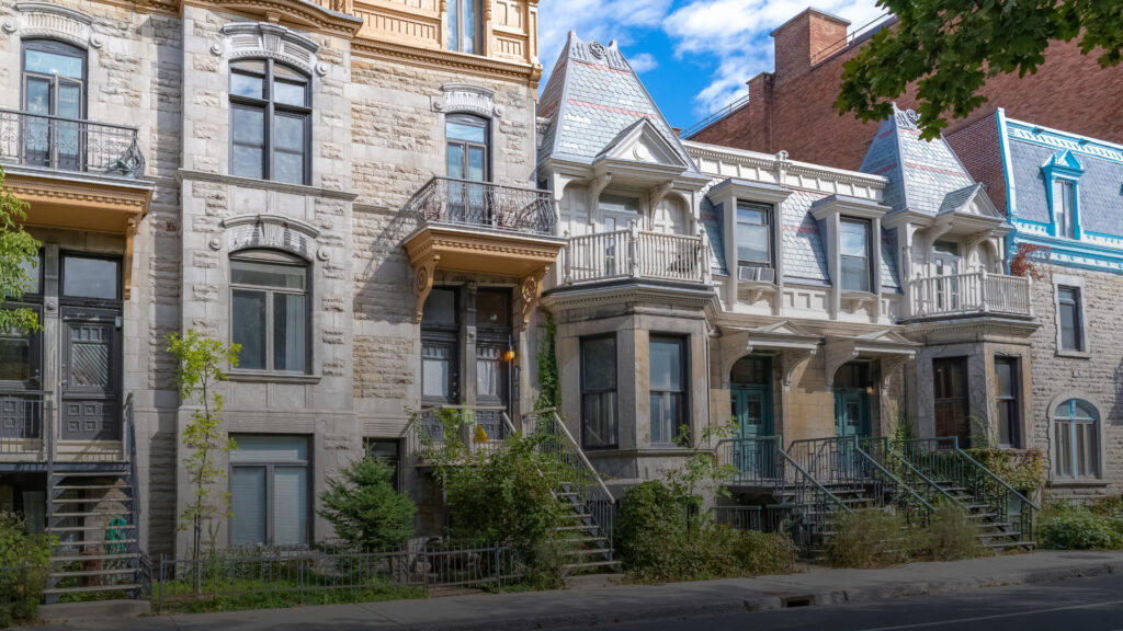 Montreal houses architecture Plateau Mont Royal - Relocation Services to Montreal